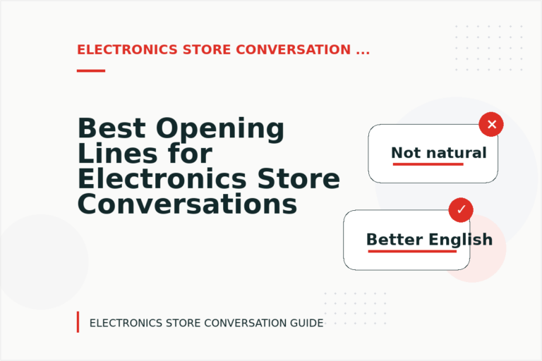 Best Opening Lines for Electronics Store Conversations