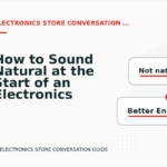 How to Sound Natural at the Start of an Electronics Store Conversation