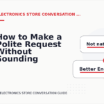 How to Make a Polite Request Without Sounding Demanding in Electronics Store Conversation English