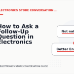 How to Ask a Follow-Up Question in Electronics Store Conversation English