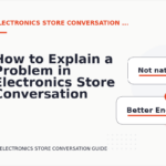 How to Explain a Problem in Electronics Store Conversation English