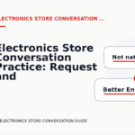 Electronics Store Conversation Practice: Request and Reply Examples
