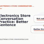 Electronics Store Conversation Practice: Better Sentence Choices