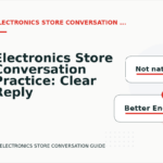 Electronics Store Conversation Practice: Clear Reply Patterns