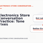 Electronics Store Conversation Practice: Tone Fixes for Real Situations