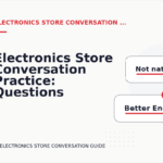 Electronics Store Conversation Practice: Questions and Answers